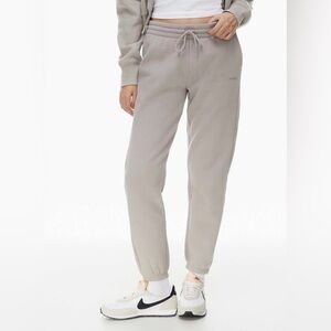 Aritzia TNA Cozy Fleece Boyfriend Drawstring Cuffed Sweatpants Overdye Ashen